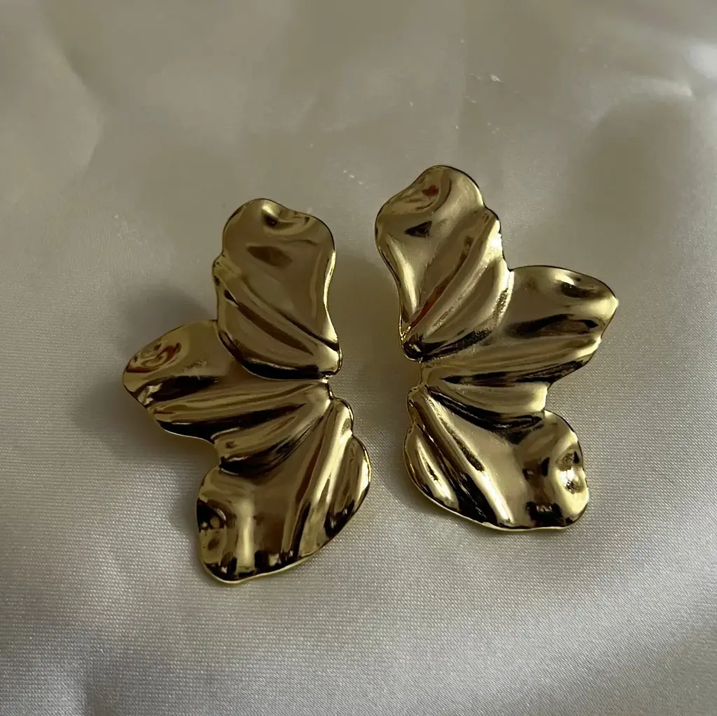 Half Flower Earrings