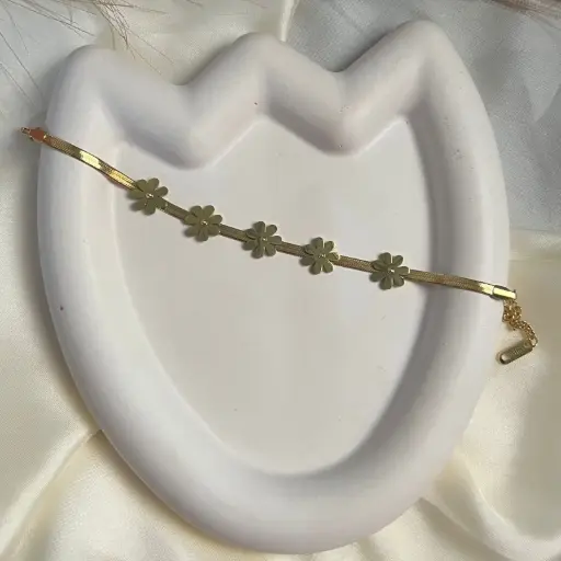 [B-006] Daisy Flower Bracelet