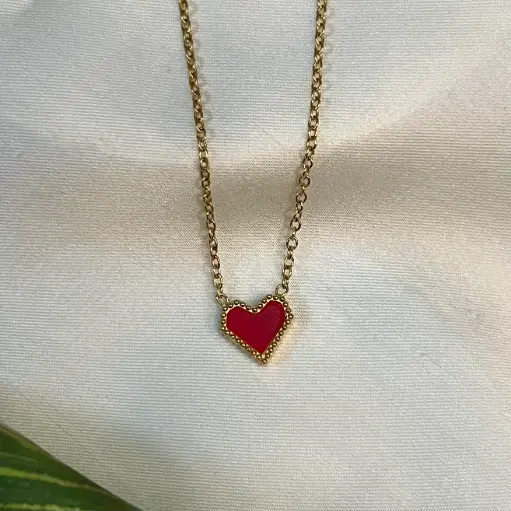 [P-001] Red Heart Pendent