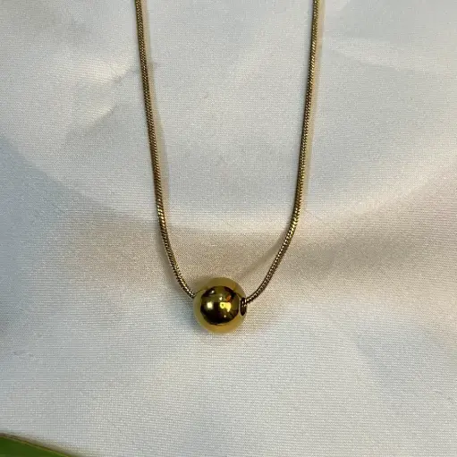 [P-011] Steel Ball Chain Pendent