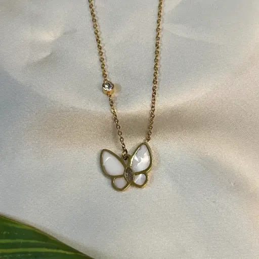 Shell Butterfly Pendant