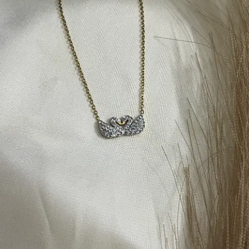 Double Swan Pendant