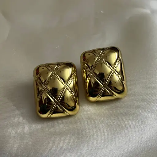 [E-004] Retro Geometric Stud Earrings